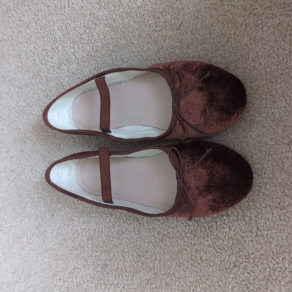 NWT Loeffler Randall Leonie ballet flats in Spice sz 9